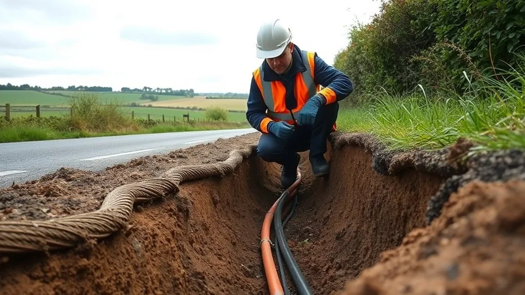 Underground Cable Installation in Rochester | Buried Power & Data Lines